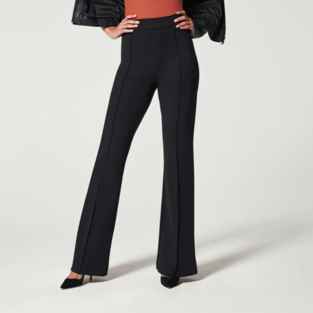 SPANX The Perfect Pant Hi-Rise Flare Black Small Petite